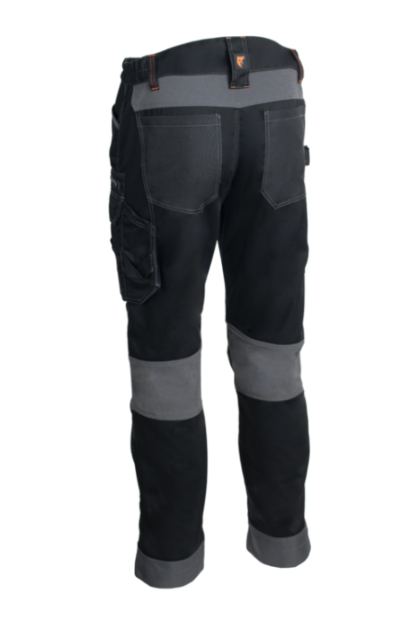BARU, Pantaloni în talie din twill bumbac-poliester, 270 g/mp, inserții elastice [5]