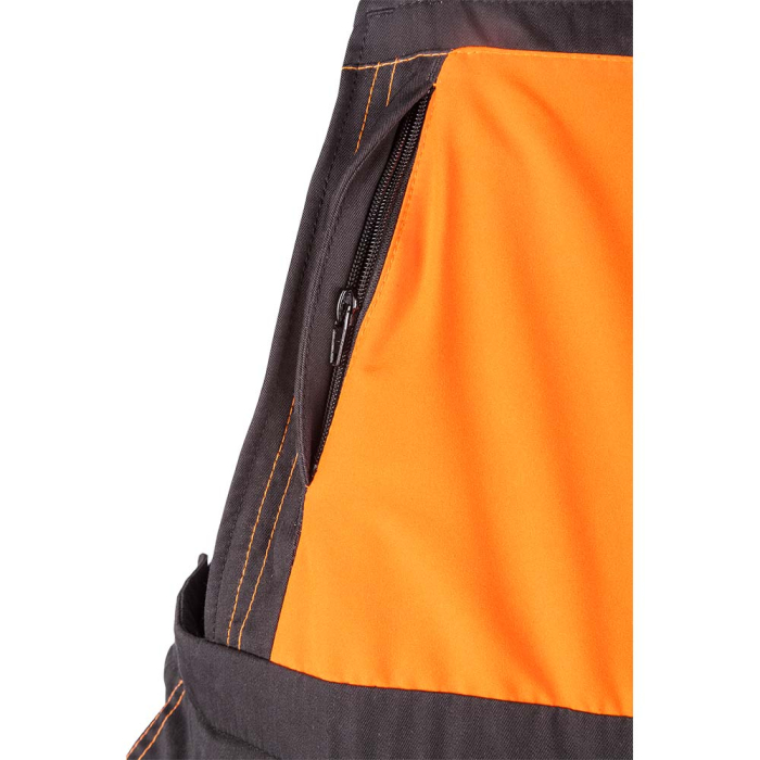 BASEPRO Pantaloni cu pieptar de protecție forestieră din poliester și bumbac [4]