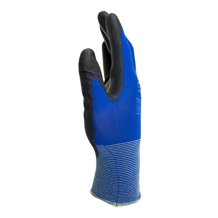 BLUE LITE, Mănuși de protecție din nailon tricotat, imersate în poliuretan pe degete și în palmă [3]