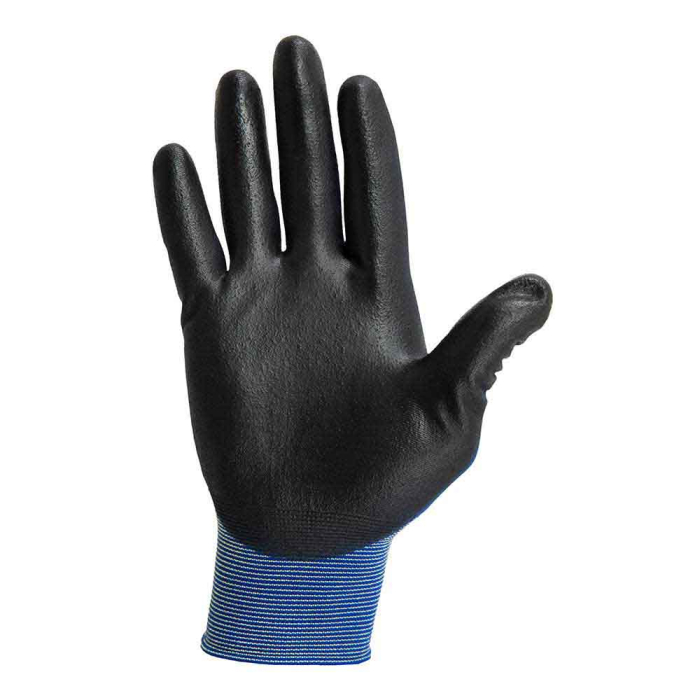 BLUE LITE, Mănuși de protecție din nailon tricotat, imersate în poliuretan pe degete și în palmă [2]