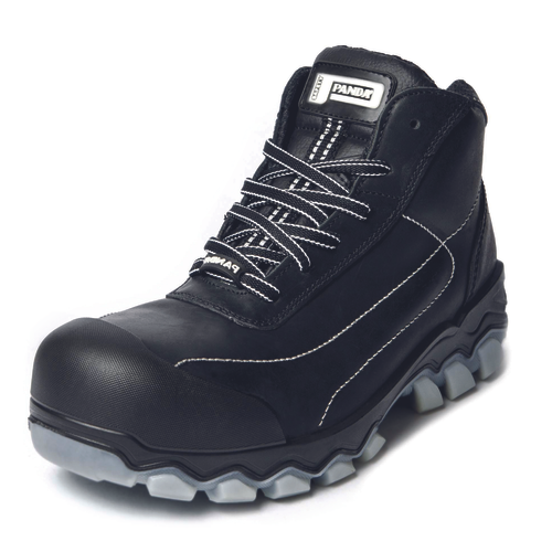 Bocanci de protecție PAND No.THREE MF S3 SRC piele presată negru [2]