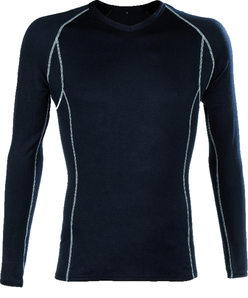 BODY WARMER, Bluză tip baselayer cu mâneci lungi din tricot modal, 200 g/mp [2]