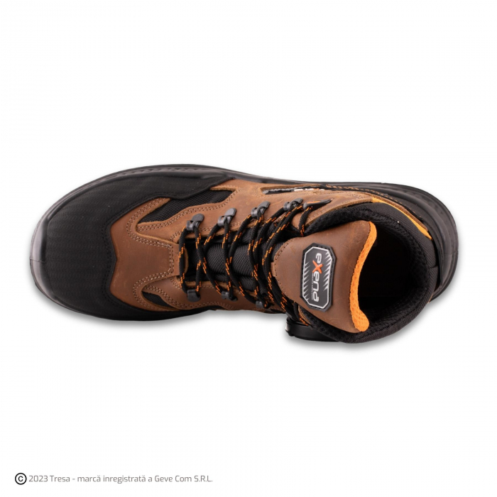 EXENA BORNEO S3, Bocanci de protecție din piele de bovină, bombeu din compozit, lamelă antiperforație, fețe hidrofobizate, talpă SRC [7]