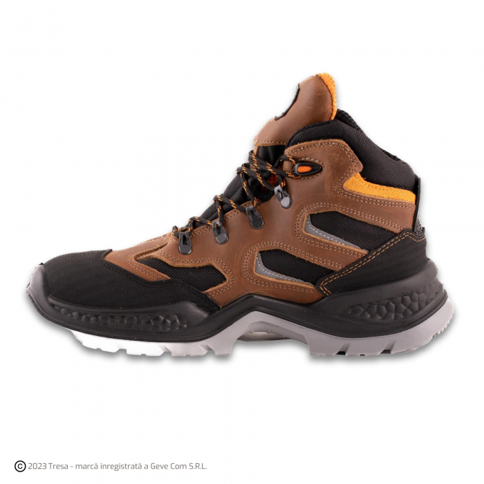 EXENA BORNEO S3, Bocanci de protecție din piele de bovină, bombeu din compozit, lamelă antiperforație, fețe hidrofobizate, talpă SRC [4]