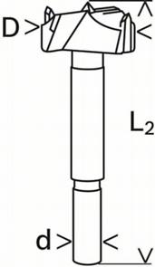 BOSCH EXPERT, Burghiu pentru balamale, Ø 15-50 mm [5]