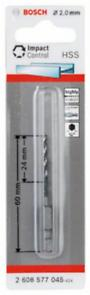 BOSCH, Burghiu elicoidal HSS Impact Control cu tijă hexagonală, pentru metal, Ø 2-10 mm [5]