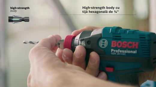 BOSCH, Burghiu elicoidal HSS Impact Control cu tijă hexagonală, pentru metal, Ø 2-10 mm [4]
