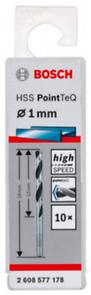 BOSCH, Burghiu elicoidal HSS PointTeQ cu tijă cilindrică, pentru metal, Ø 1-10 mm [cutie 10 bucăți] [4]