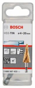 BOSCH, Burghiu în trepte HSS-TiN cu tijă hexagonală, pentru metal, Ø 4 x 70,5 mm [3]