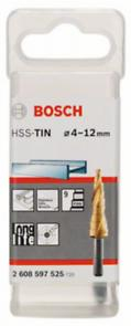 BOSCH, Burghiu în trepte HSS-TiN cu tijă triplă plată, pentru metal, Ø 4-6 mm [3]