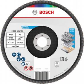 BOSCH, Disc de șlefuire evantai X451, G40, G60, G80 pentru polizoare unghiulare mari, granulație 40-80 [2]