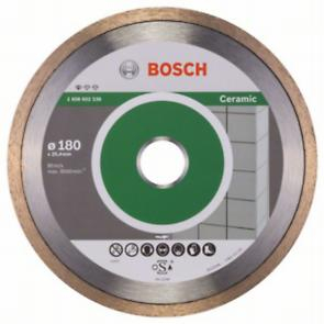 BOSCH, Disc de tăiere Ceramic cu durată lungă de viață pentru fierăstrău circular portabil pentru plăci ceramice și staționar, alezaj 25,4 mm, Ø 180-230 mm [2]