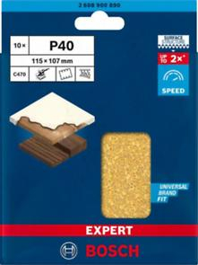BOSCH EXPERT C470, Hârtie abrazivă cu 6 orificii, pentru șlefuitoare orbitale, granulație 40-240 [cutie 10 bucăți] [4]