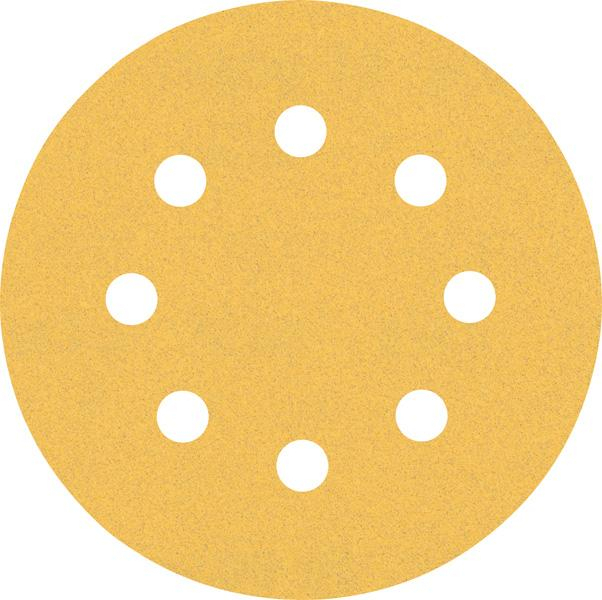 BOSCH EXPERT C470, Hârtie abrazivă cu 8 orificii, pentru șlefuitoare orbitale cu excentric, Ø 115-125 mm [cutie 5 bucăți] [2]