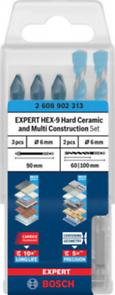 BOSCH EXPERT HEX-9 Hard Ceramic, Set de burghie și Multi Construction, Ø 6 x 60 mm [3]