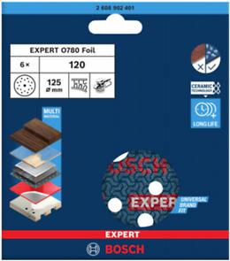 BOSCH EXPERT O780, Disc de șlefuit pe suport de folie, Ø 125-150 mm [cutie 6 bucăți] [4]
