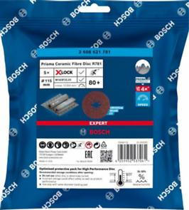 BOSCH EXPERT R781 Prisma, Fibrodisc, X-LOCK, Ø 115-125 mm [cutie 5 bucăți] [5]