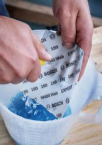 BOSCH EXPERT W480 Web 1/4, Foaie pentru șlefuire manuală, granulație 120-320 [cutie 2 bucăți] [5]