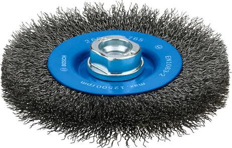 BOSCH, Perie-disc de sârmă Metal Clean pentru polizoare unghiulare mici cu alezaj M14, 115 x 0,3 mm, M14 [2]