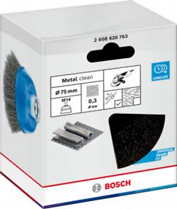 BOSCH, Perie-oală Metal Clean pentru polizoare unghiulare mici cu alezaj M14, 75 x 0,3 mm, M14 [4]