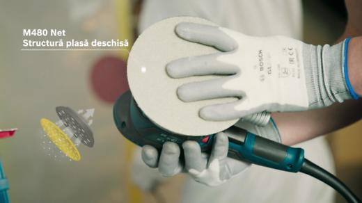 BOSCH, Plase de șlefuit M480 Best for Wood and Paint pentru șlefuitoare pentru pereți și tavane, 225 mm [3]