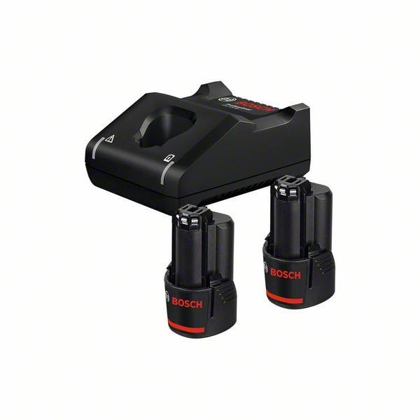 BOSCH PRO 2 x GBA 12V 2.0Ah + GAL 12V-40, Starter Set, 12,0 V [2]