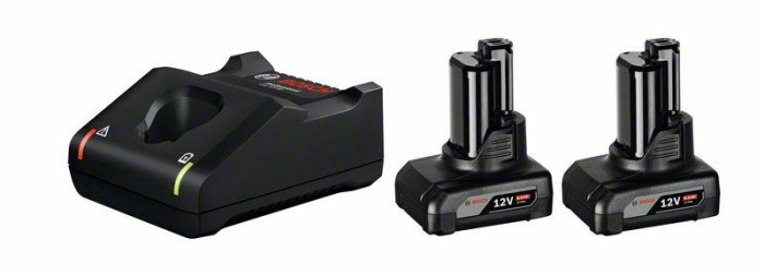 BOSCH PRO 2 x GBA 12V 6.0Ah + GAL 12V-40, Starter Set, 12,0 V [2]
