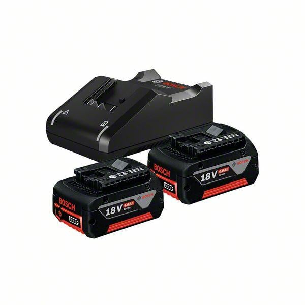 BOSCH PRO 2 x GBA 18V 4.0Ah + GAL 18V-40, Starter Set, 18,0 V [2]