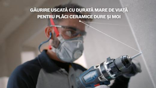 BOSCH PRO Ceramic dry, Burghiu, pentru mașini de găurit/înșurubat, tijă cilindrică, ceară de răcire, Ø 6-12 mm [3]