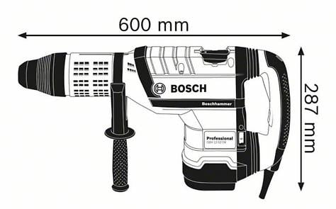 BOSCH PRO GBH 12-52 DV, Ciocan rotopercutor cu SDS max, 1.700 W [5]