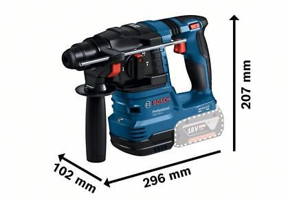 BOSCH PRO GBH 185-LI, Ciocan rotopercutor cu acumulator cu SDS plus, 18,0 V [4]