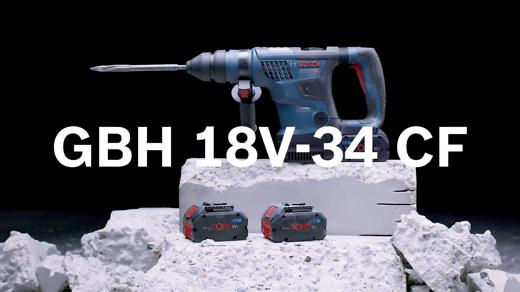 BOSCH PRO GBH 18V-34 CF, Ciocan rotopercutor cu acumulator cu SDS plus, 18,0 V, 8,0 Ah [3]