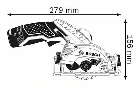 BOSCH PRO GKS 12V-26, Ferăstrău circular cu acumulator, 12,0 V, 85 mm [6]