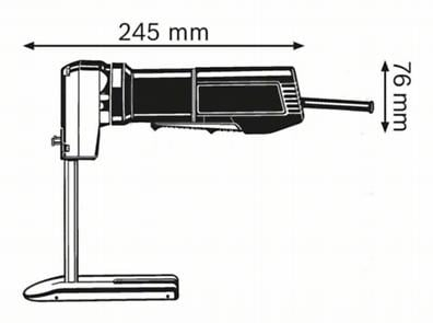 BOSCH PRO GSG 300, Ferăstrău pentru plastic expandat, 350 W [5]