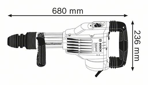 BOSCH PRO GSH 11 VC, Ciocan demolator cu SDS max, 1.700 W [6]