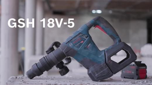 BOSCH PRO GSH 18V-5, Ciocan demolator cu acumulator, cu SDS max, 18,0 V [4]