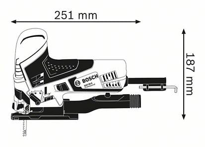 BOSCH PRO GST 90 E, Ferăstrău vertical, 650 W [5]