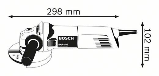 BOSCH PRO GWS 1400, Polizor unghiular, 1.400 W, 125 mm [3]