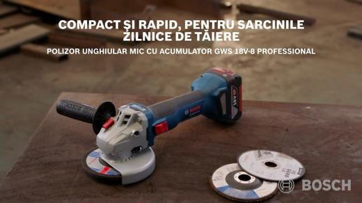 BOSCH PRO GWS 18V-8, Polizor unghiular cu acumulator, 18,0 V, 125 mm [4]