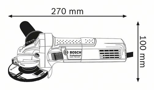 BOSCH PRO GWS 750, Polizor unghiular, 750 W, 115 mm [6]