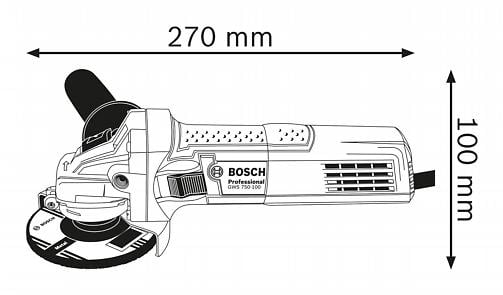 BOSCH PRO GWS 750 S, Polizor unghiular, 750 W, 115 mm [4]
