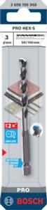BOSCH PRO HEX-5, Burghiu pentru zidărie și beton, Ø 3-16 mm [3]