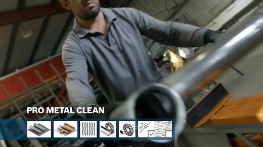 BOSCH PRO Metal Clean, Perie-disc de sârmă, din sârmă ondulată, pentru mașini de înșurubat și mașini de găurit cu percuție, tijă cilindrică, Ø 75-100 mm [3]