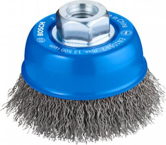 BOSCH PRO Metal Clean, Perie-oală, pentru polizoare unghiulare mici, filet M14, 70 x 0,3 mm, M14 [2]