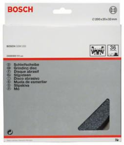 BOSCH PRO Metal, Disc de șlefuire, pentru polizoare de banc cu două discuri, alezaj 32 mm, granulație 36-60 [4]