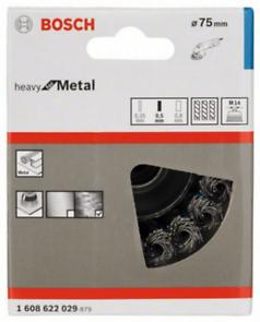 BOSCH PRO Metal Heavy, Perie-oală, pentru polizoare unghiulare mici, filet M14, 75 x 0,5 mm, M14 [4]