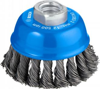BOSCH PRO Metal Heavy, Perie-oală, pentru polizoare unghiulare mici, filet M14, 75 x 0,5 mm, M14 [2]