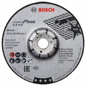 BOSCH PRO Stainless Steel and Metal, Disc de degroșare din material compozit, pentru mini-polizoare unghiulare, alezaj 10 mm, 76 x 4 mm [cutie 2 bucăți] [2]