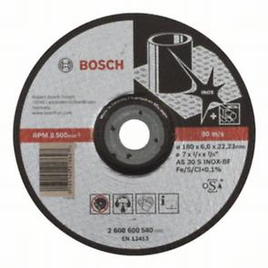 BOSCH PRO Stainless Steel, Disc de degroșare din material compozit, pentru polizoare unghiulare mari, alezaj 22,23 mm, Ø 180-230 mm [2]