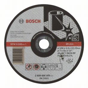 BOSCH PRO Stainless Steel, Disc de tăiere din material compozit, cu durată mare de viață, pentru polizoare unghiulare mari, alezaj 22,23 mm, Ø 180-230 mm [2]